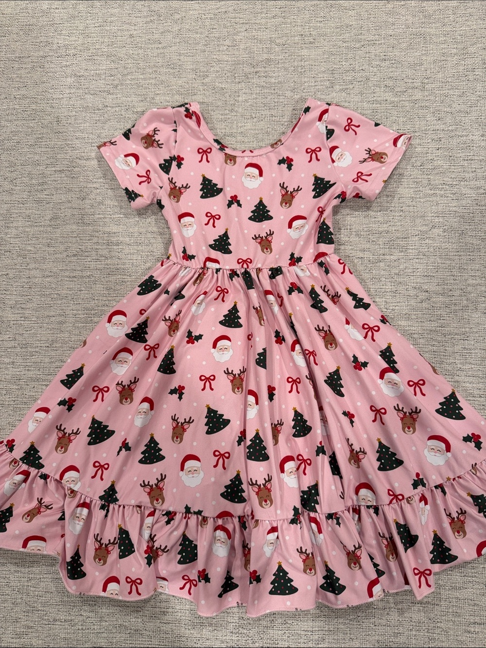 Girlhood by Little Stocking Co Christmas Party Charm Dress